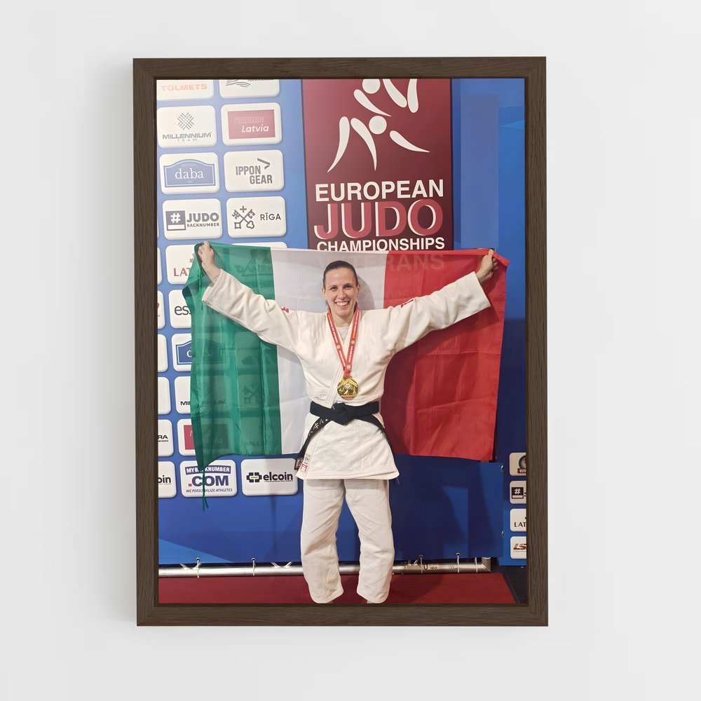 Poster Champion d'Europe – affiche Jiu-jitsu brésilien (vue 5)